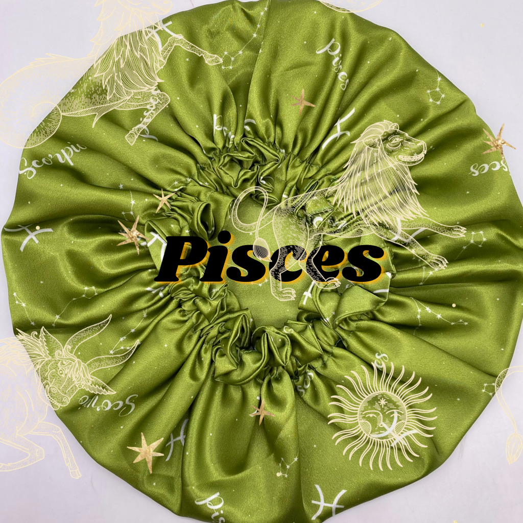 "Pisces" Satin Bonnet