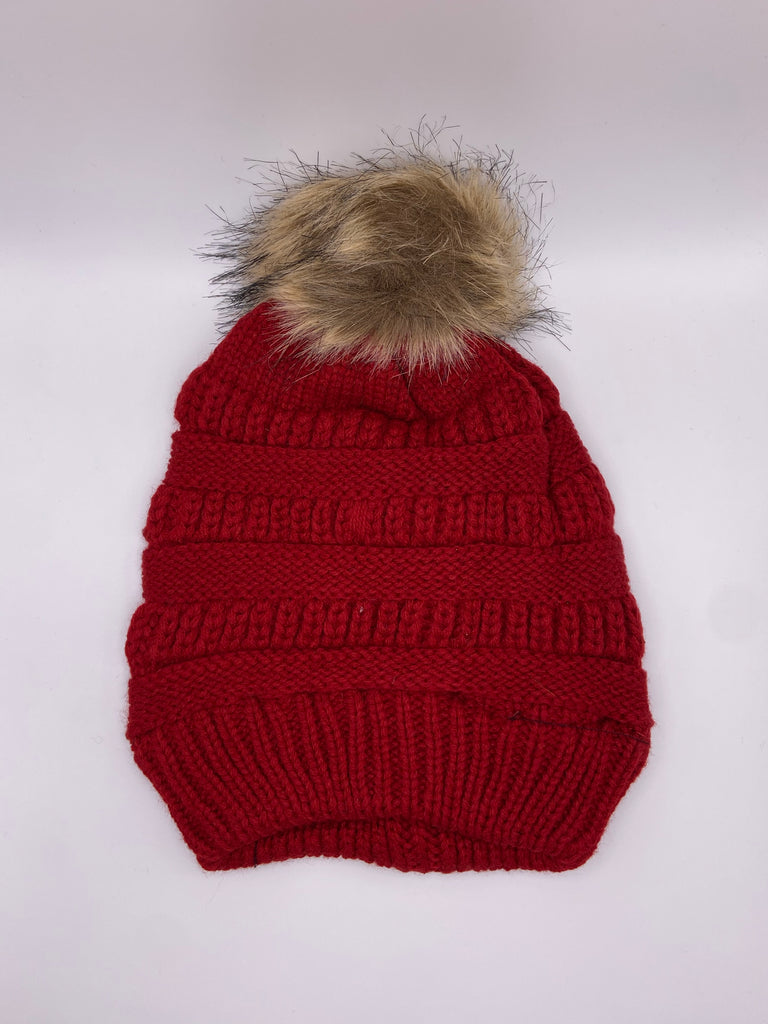 Large Dark Red || Satin Lined Hat