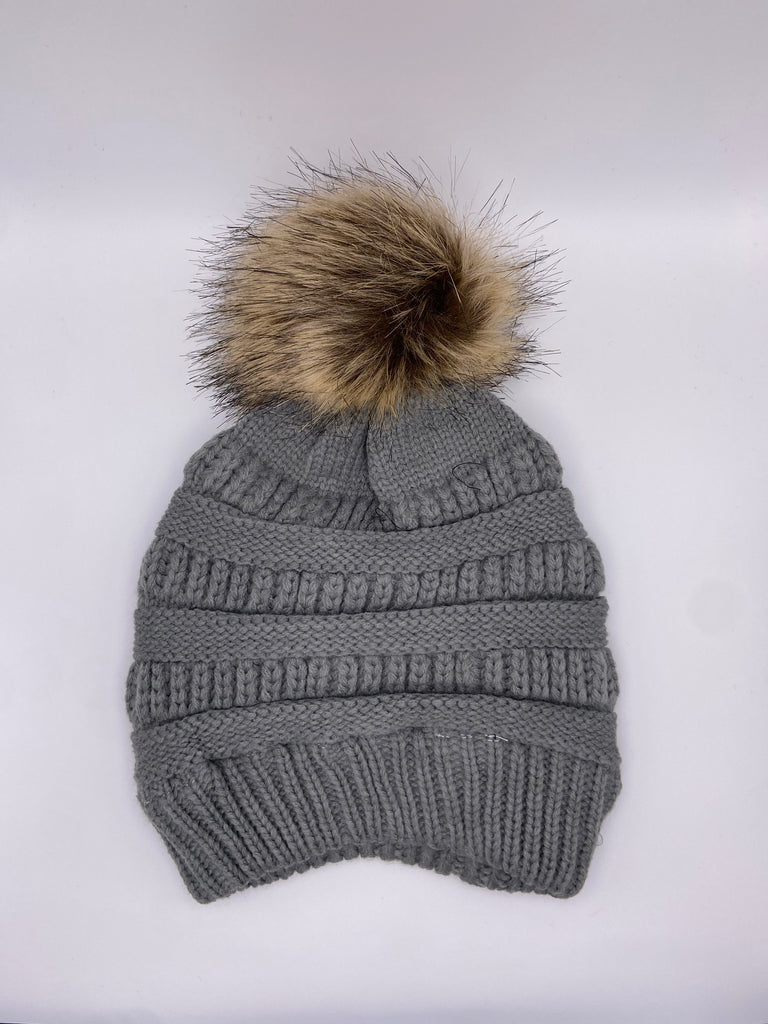 Large Gray-Gray || Satin Lined Hat