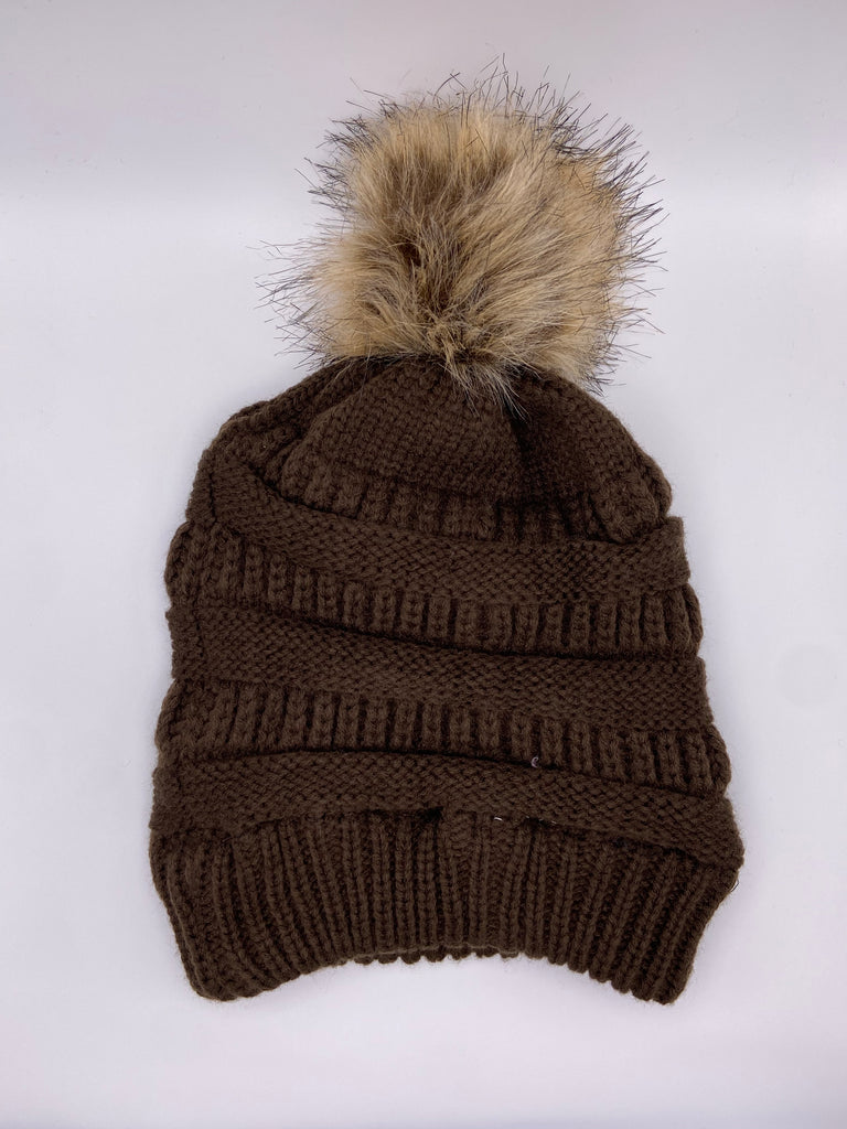 Large Brown || Satin Lined Hat
