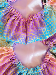 Ombré Mermaid Satin Bonnet