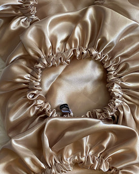 Champagne Satin Bonnet