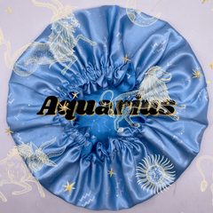 "Aquarius" Satin Bonnet