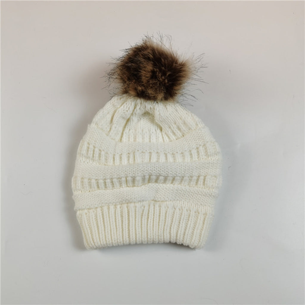 Small White || Satin Lined Winter Hat