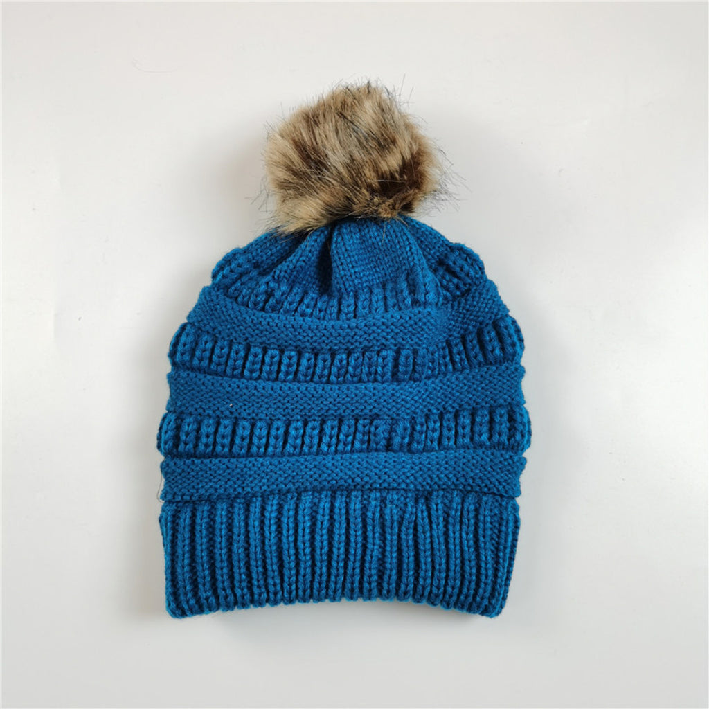 Small Blue || Satin Lined Winter Hat