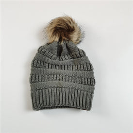 Small Dark Gray || Satin Lined Winter Hat